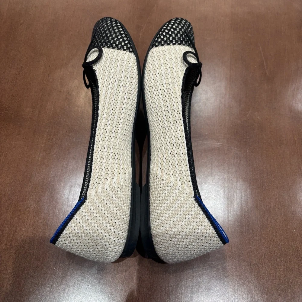 Rothy's Black & White Tweed Ballet Flats - Picture 11 of 15